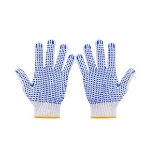 1 Pair Grip Safety Work Gloves Anti-Slip Dots Garage Warehouse Construction NEW